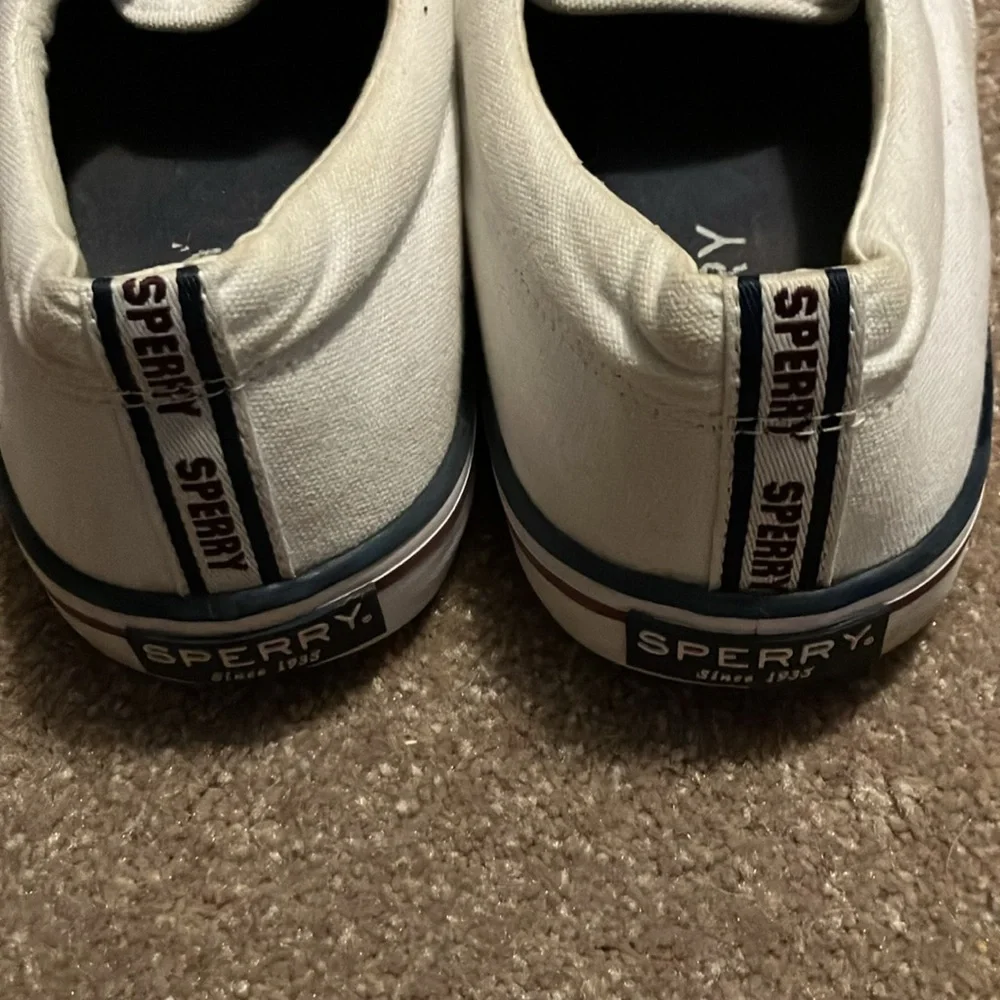 White Sperry Top-Siders Size 11.5